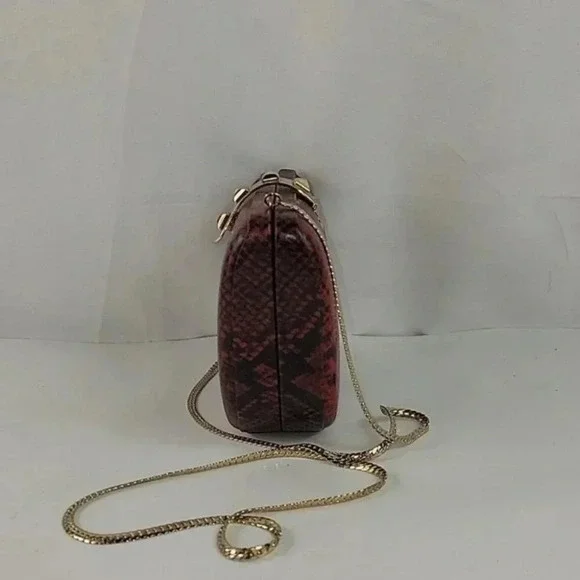 Rebecca Minkoff Red Leather Snakeskin Purse - Picture 5 of 13
